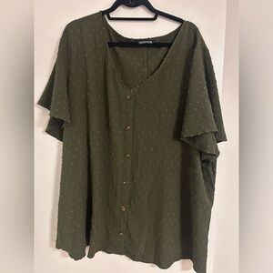 Green Bloomchic Blouse